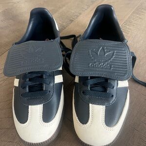 NWOT Adidas Women's Samba LT Originals Size 9.5 Aurora Ink Cream White |JH5705|